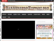 Tablet Screenshot of barbershophistory.com